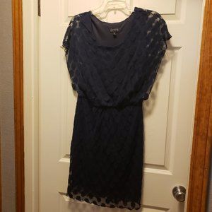 Blue Navy dot dress
